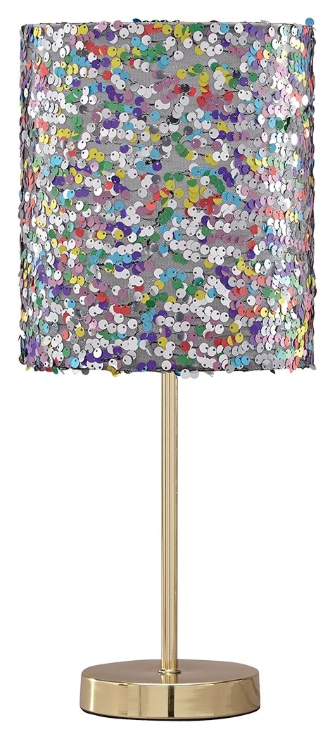 Maddy - Purple - Metal Table Lamp - JaxCo Furniture