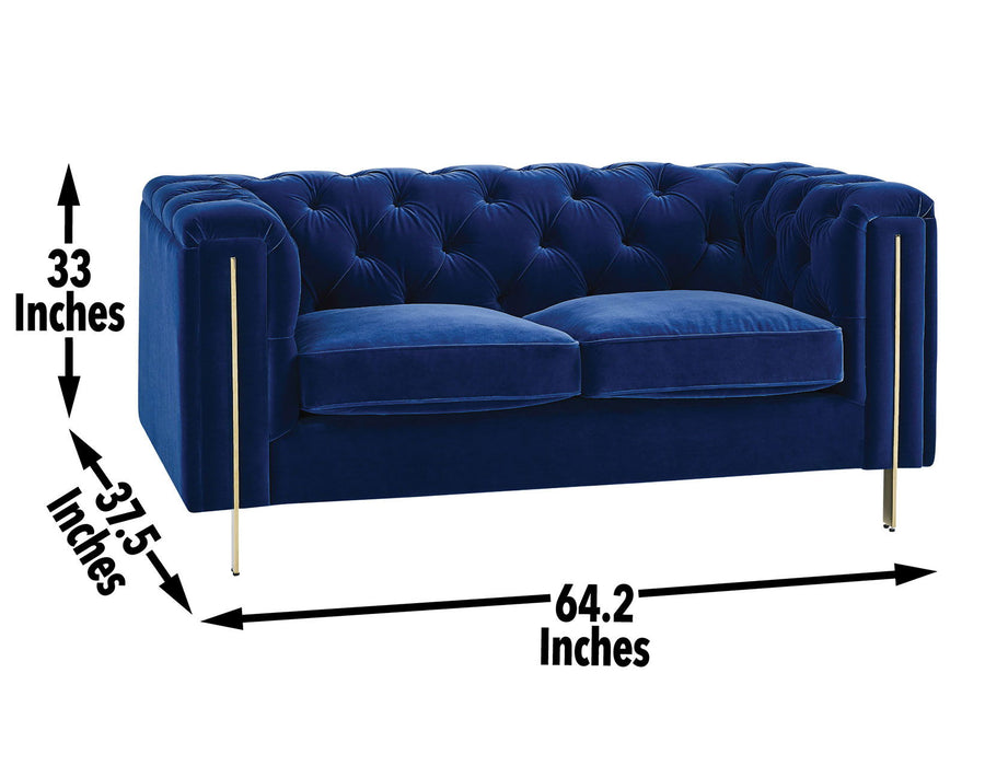 Charlene - Velvet Sofa And Loveseat - JaxCo Furniture