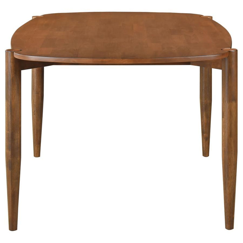 Dortch - Oval Solid Wood Dining Table - Walnut - JaxCo Furniture