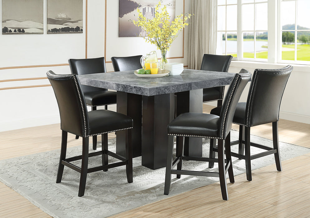 Camila - Square Counter Dining Set - Gray Top - JaxCo Furniture