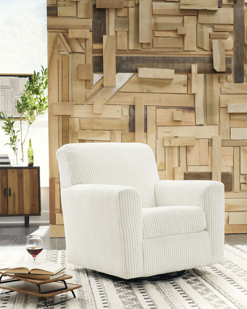 Herstow - Swivel Glider Accent Chair - JaxCo Furniture