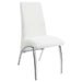 Bishop - Upholstered Dining Side Chair (Set of 2) - White - JaxCo Furniture