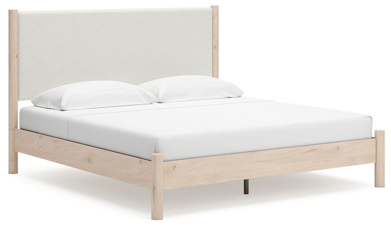 Cadmori - Upholstered Panel Bed - JaxCo Furniture