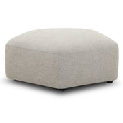 Playful - Ottoman With Casters - Canes Cobblestone - JaxCo Furniture