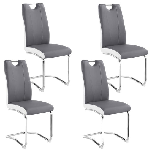 Brooklyn - Upholstered Dining Side Chair (Set of 4) - Gray - JaxCo Furniture