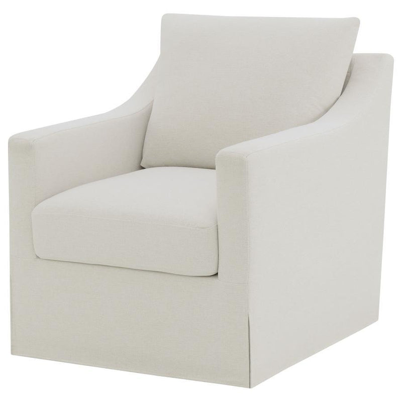 Winter - Upholstered Sloped Arm Accent Swivel Chair - JaxCo Furniture