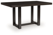 Neymorton - Dark Grayish Brown - Rectangular Dining Room Counter Table - JaxCo Furniture