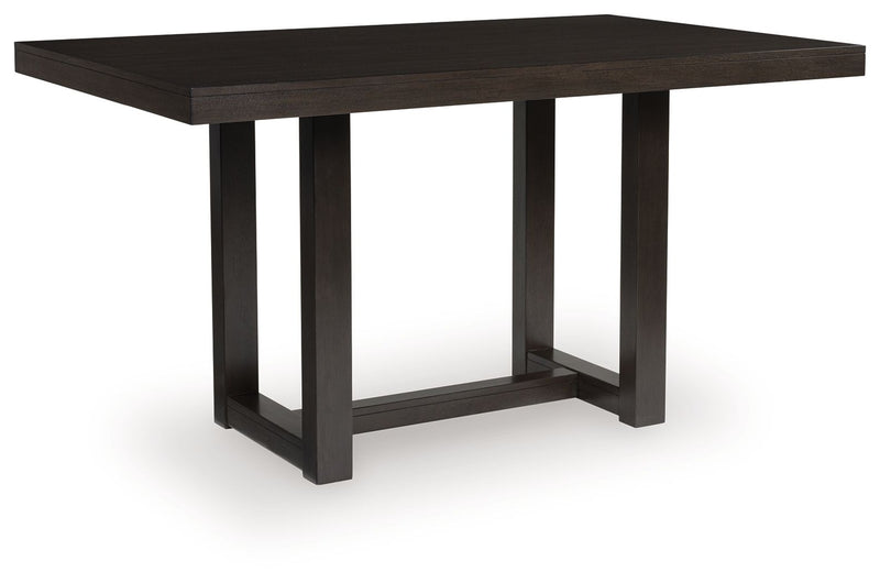 Neymorton - Dark Grayish Brown - Rectangular Dining Room Counter Table - JaxCo Furniture