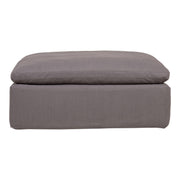 Clay - Livesmart Fabric Ottoman - Light Gray - JaxCo Furniture