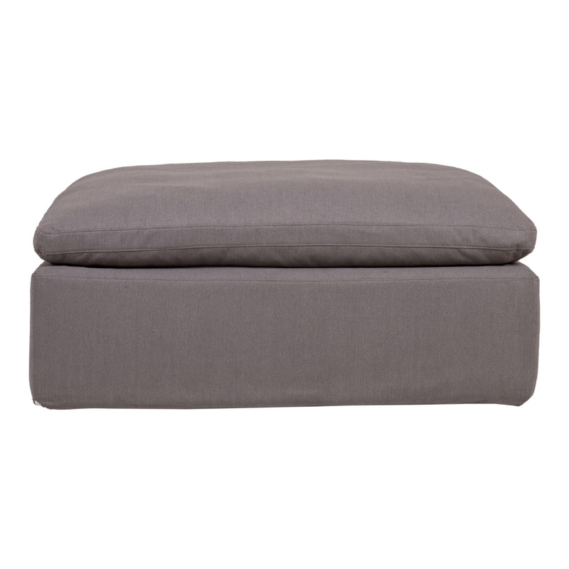Clay - Livesmart Fabric Ottoman - Light Gray - JaxCo Furniture