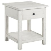 Payne - 1 Drawers Wood End Table with Shelf - JaxCo Furniture