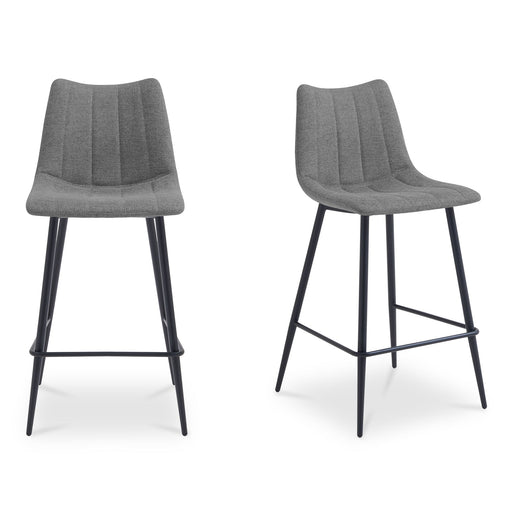 Alibi - Bar Stool (Set of 2) - Gray - JaxCo Furniture