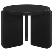 Cordova - Round Solid Wood End Table - Black - JaxCo Furniture