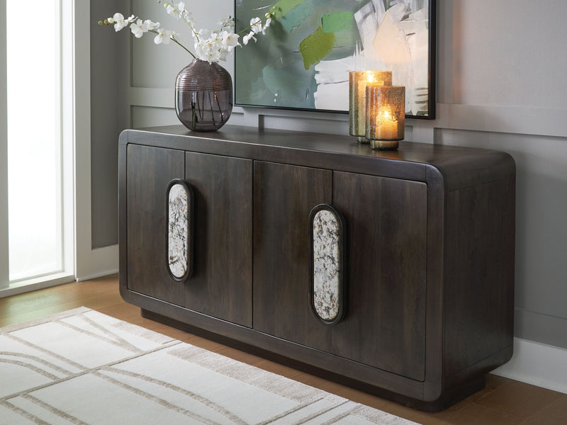 Elliston - Espresso Brown - Accent Cabinet - JaxCo Furniture