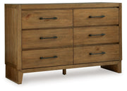 Sherbana - Light Brown - Dresser - JaxCo Furniture