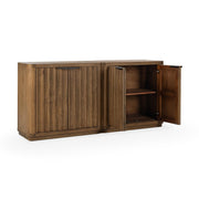 Labelle - 4 Door Buffet - Tan Oak - JaxCo Furniture