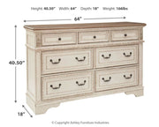 Realyn - Dresser, Mirror - JaxCo Furniture