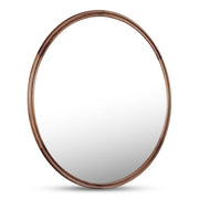 Alcott - Accent Round Mirror Small - Dark Brown - JaxCo Furniture
