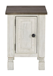 Havalance - White / Gray - Chair Side End Table - JaxCo Furniture