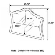 Antonella - Upholstered Dresser Mirror - JaxCo Furniture