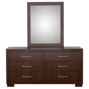 Jessica - 6-Drawer Dresser With Mirror - JaxCo Furniture