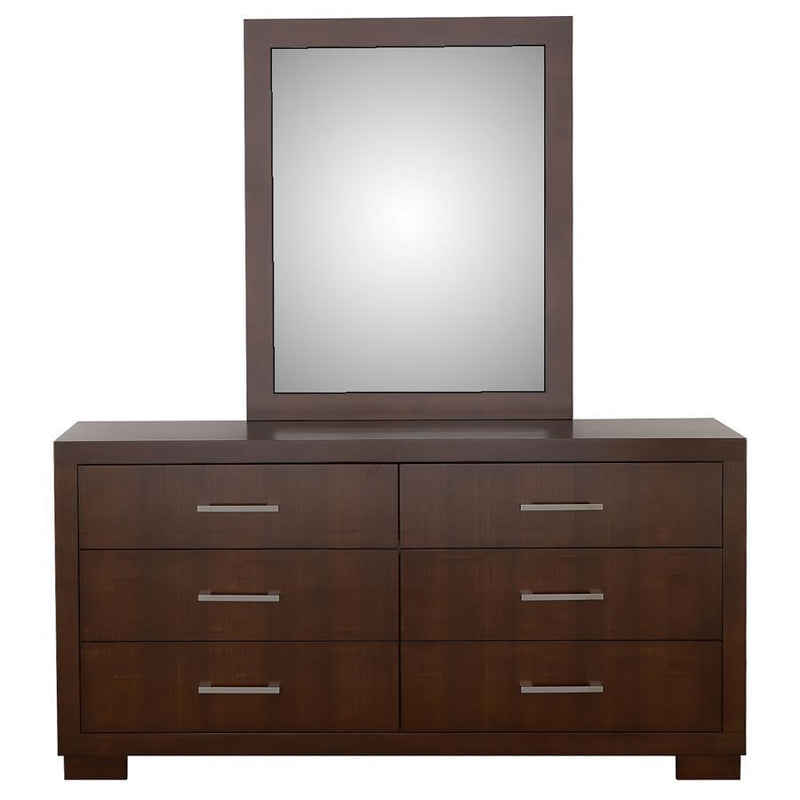 Jessica - 6-Drawer Dresser With Mirror - JaxCo Furniture