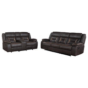 Greer - Upholstered Reclining Sofa Set - JaxCo Furniture