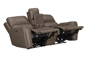 Hancock - Zero Gravity Power Reclining Console Loveseat P3 - JaxCo Furniture