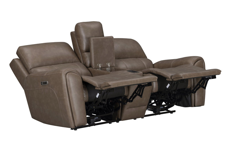 Hancock - Zero Gravity Power Reclining Console Loveseat P3 - JaxCo Furniture