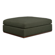 Rue - Ottoman - Deep Green - JaxCo Furniture