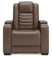 High Impact - Tobacco - Power Recliner / Adj Headrest - JaxCo Furniture