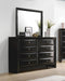 Briana - 8-Drawer Dresser - Black - JaxCo Furniture