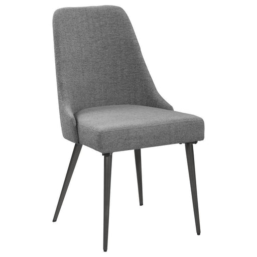 Alan - Fabric Upholstered Dining Side Chair (Set of 2) - Gray - JaxCo Furniture