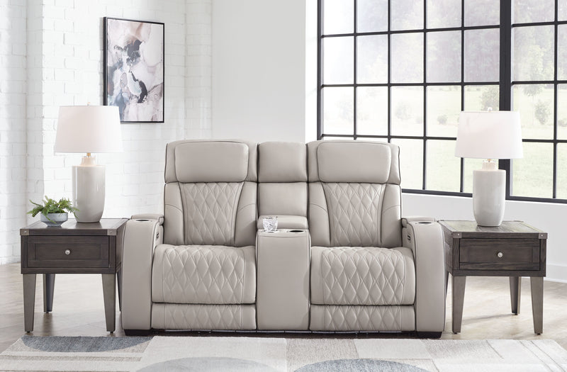 Boyington - Power Reclining Loveseat With Console/Adj Hdrst - JaxCo Furniture