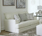 Zeller - Loveseat - Cream - JaxCo Furniture