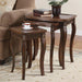 Daphne - 3 Piece Rectangular Wood Nesting Table Set - Warm Brown - JaxCo Furniture