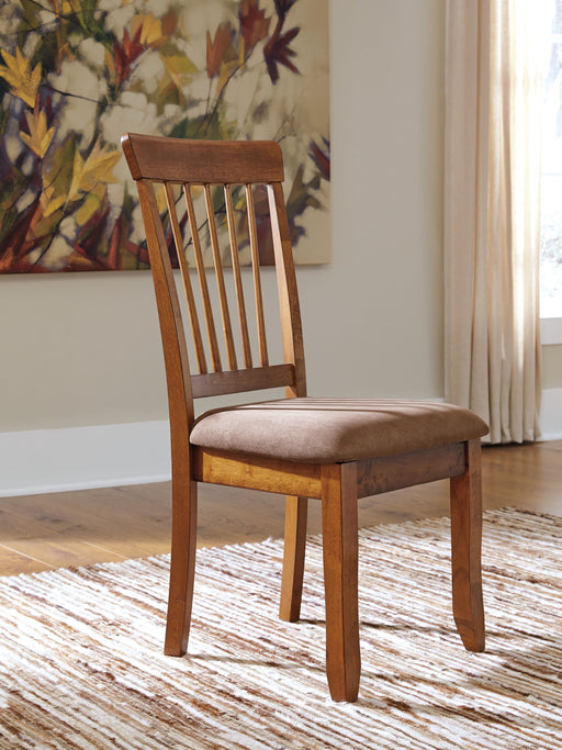 Berringer - Rustic Brown - Dining UPH Side Chair (Set of 2) - JaxCo Furniture