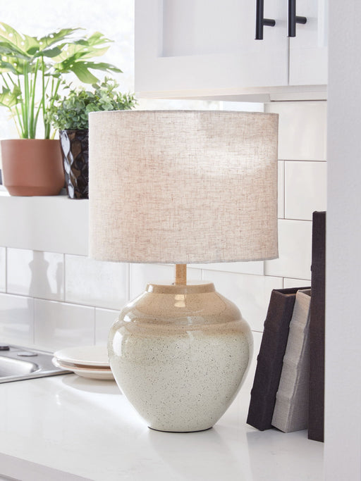 Waldish - Cream / Beige - Metal Table Lamp - JaxCo Furniture