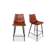 Alibi - Counter Stool (Set of 2) - Brown - JaxCo Furniture