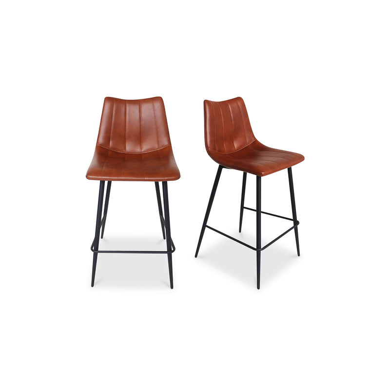 Alibi - Counter Stool (Set of 2) - Brown - JaxCo Furniture
