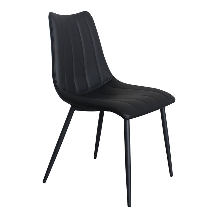 Alibi - Dining Chair Chair (Set of 2) - Matte Black - JaxCo Furniture