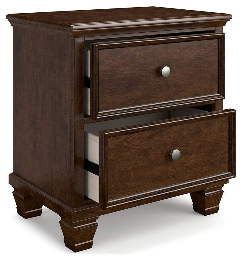 Danabrin - Brown - Two Drawer Nightstand - JaxCo Furniture