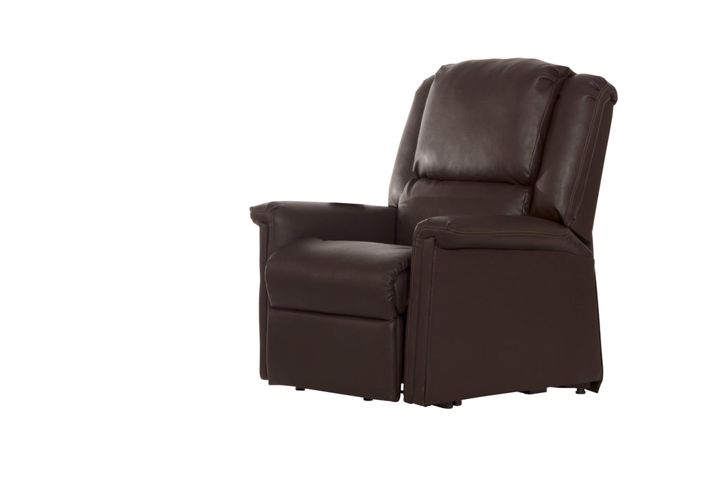 Elsie - Power Lift Power Lay Flat Recliner - Beige - Fabric - JaxCo Furniture