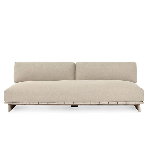 Livia - Teak Outdoor Sofa - Taupe - JaxCo Furniture