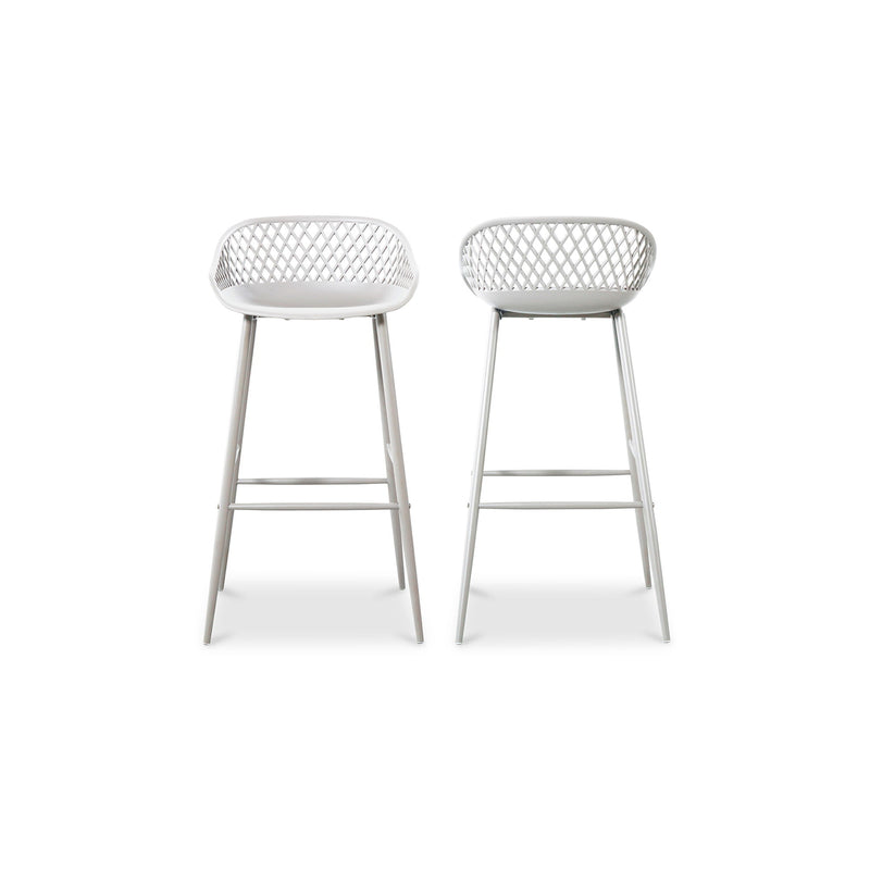 Piazza - Outdoor Barstool (Set of 2) - White - JaxCo Furniture
