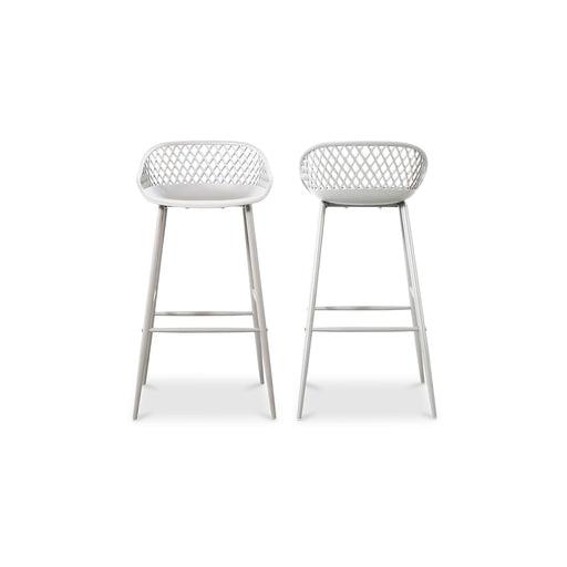 Piazza - Outdoor Barstool (Set of 2) - White - JaxCo Furniture