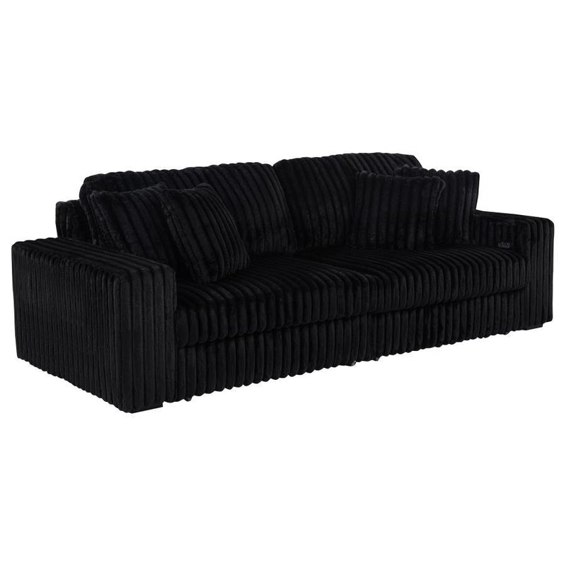 Jacana - Corduroy Upholstered Dual Power Chaise Sofa - JaxCo Furniture