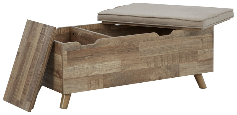 Gerdanet - Beige - Storage Bench - JaxCo Furniture