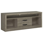 Burke - 3 Piece TV Entertainment Center - Gray Driftwood - JaxCo Furniture