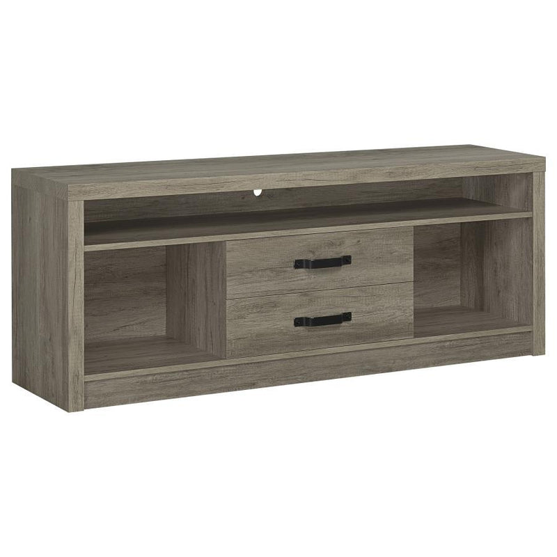 Burke - 3 Piece TV Entertainment Center - Gray Driftwood - JaxCo Furniture